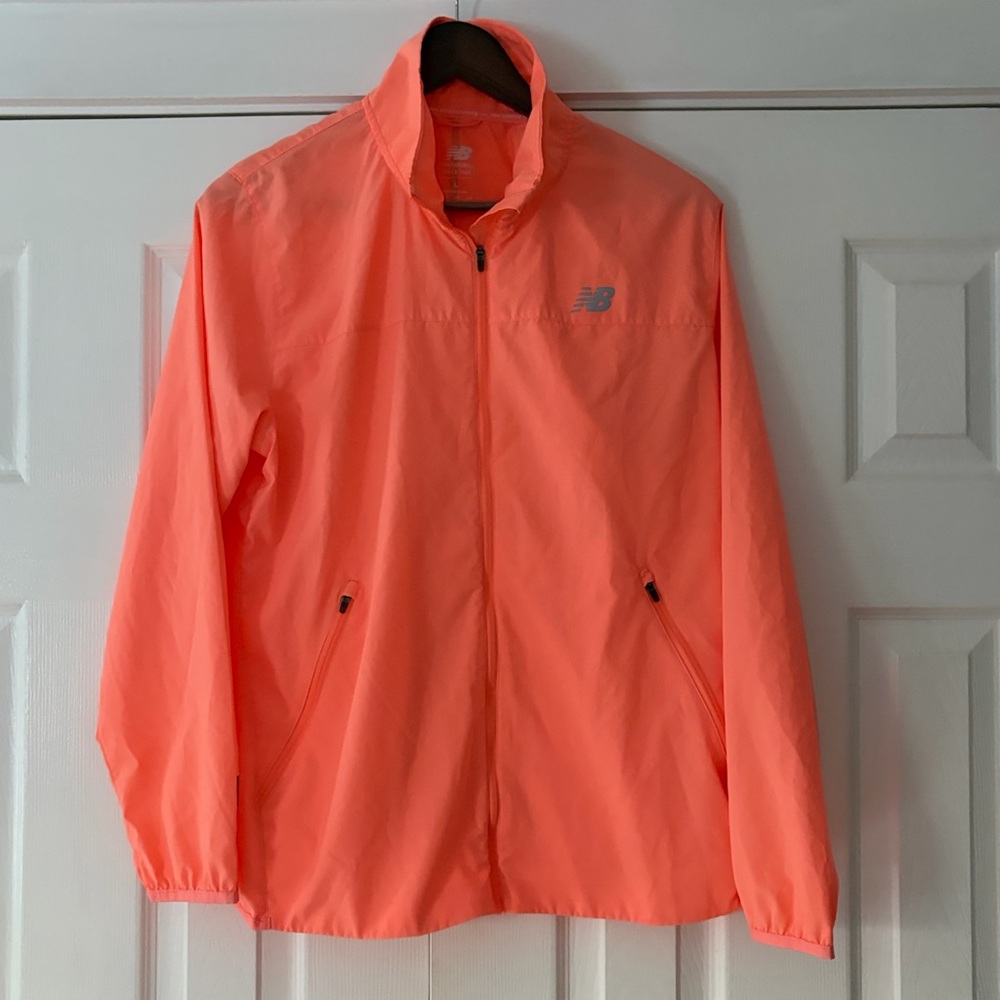 New Balance Neon Orange Jacket‎ Size Large EUC
